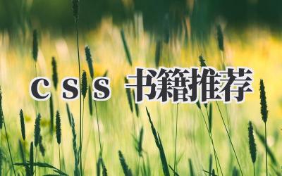 css书籍推荐