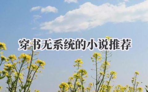 穿书无系统的小说推荐