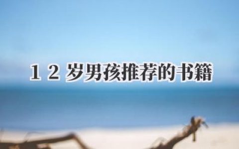 12岁男孩推荐的书籍
