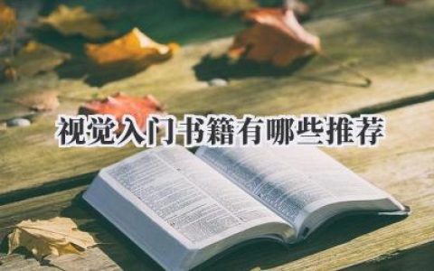 视觉入门书籍有哪些推荐