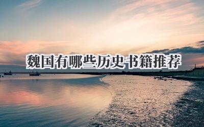魏国有哪些历史书籍推荐