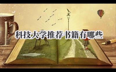 科技大学推荐书籍有哪些