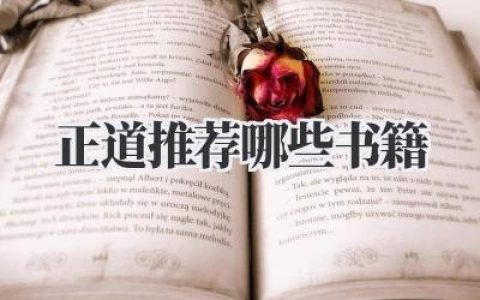正道推荐哪些书籍