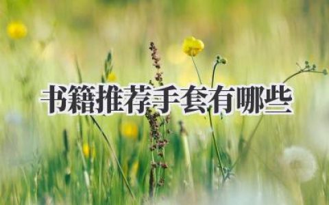 书籍推荐手套有哪些