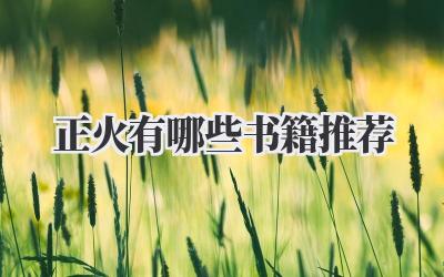 正火有哪些书籍推荐