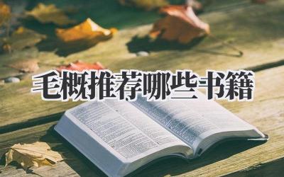 毛概推荐哪些书籍