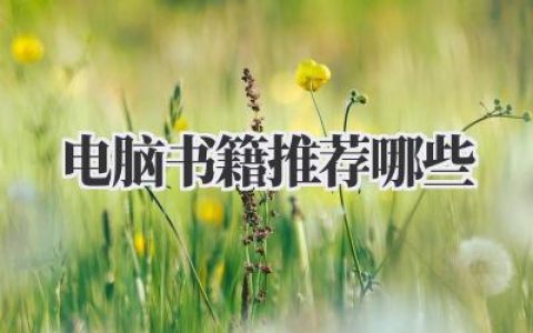 电脑书籍推荐哪些