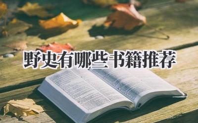 野史有哪些书籍推荐
