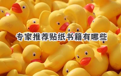 专家推荐贴纸书籍有哪些